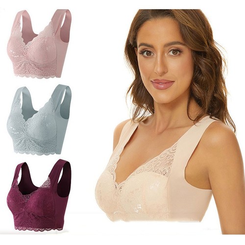 Plus size wireless bra push - size, up